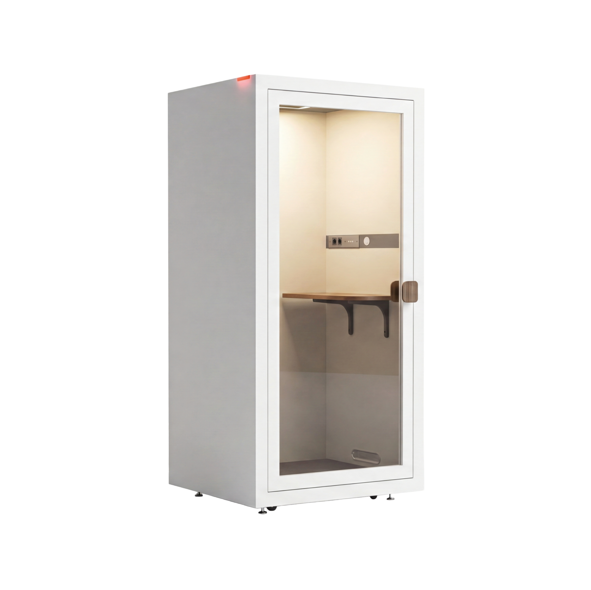 Oslo akoestische meetingbox in wit voor comfortabel vergaderen, samenwerken en brainstormen.